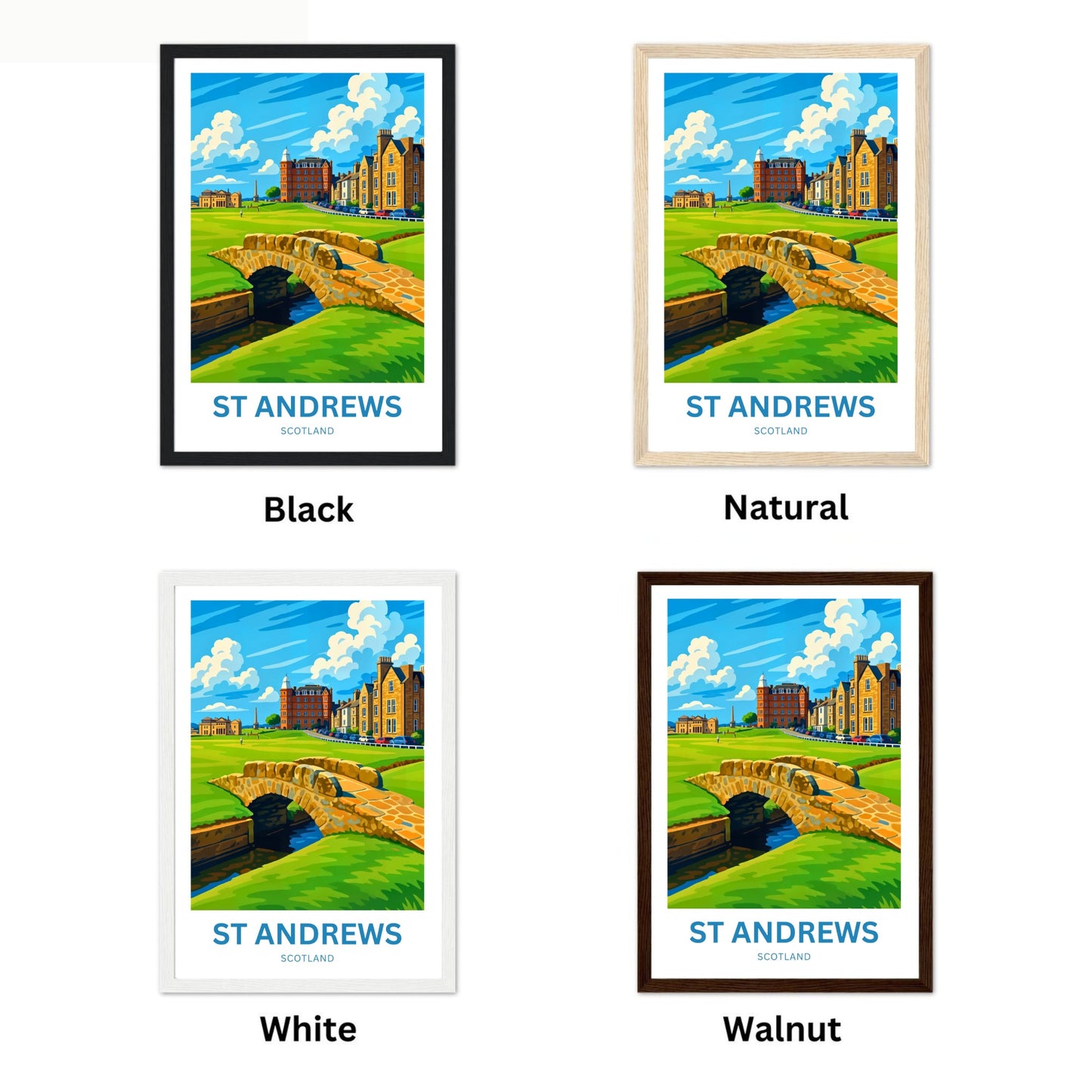St. Andrews Travel Poster - Play Golf Where It All Began