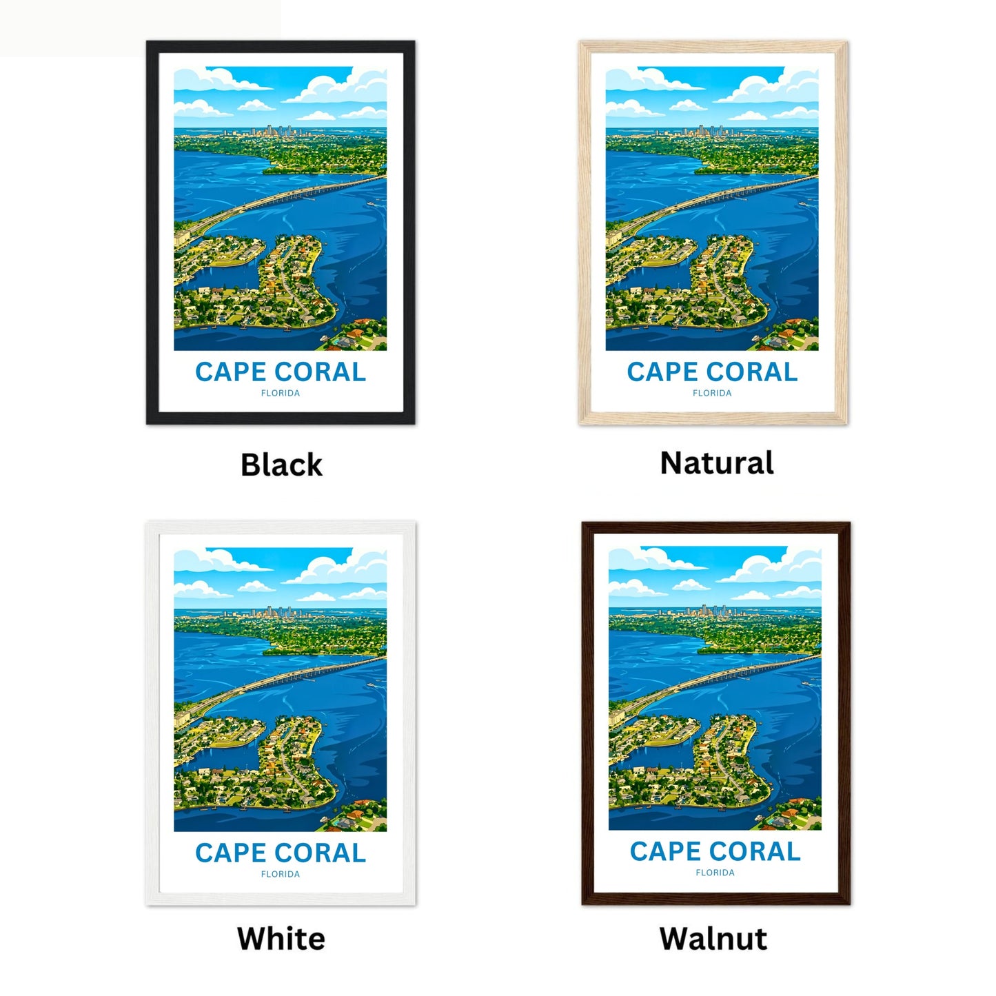 Cape Coral, Florida Travel Poster