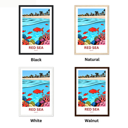 Red Sea Travel Poster - Underwater Paradise
