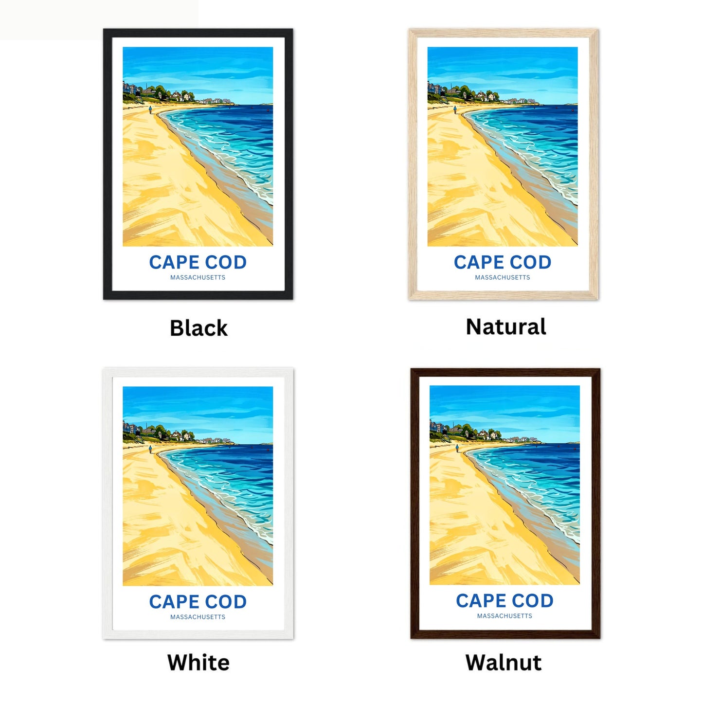 Cape Cod Travel Poster -  Summer by the Shore