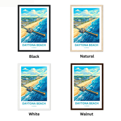 Daytona Beach, Florida Travel Poster - Boardwalk
