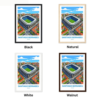Santiago Bernabéu Stadium Travel Poster - Home Real Madrid