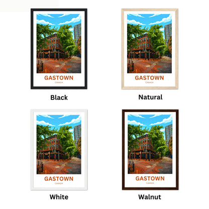 Gastown Travel Poster - Old Meets New