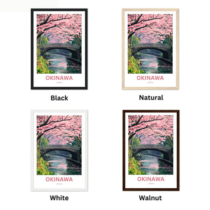 Okinawa Travel Poster  - Tranquil River Bloom