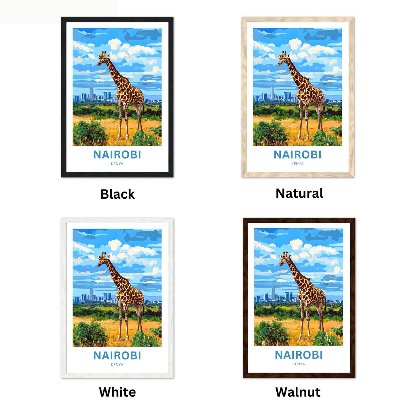 Nairobi Travel Poster - Africa's Metropolis