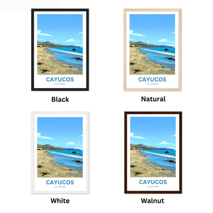 Cayucos Travel Poster