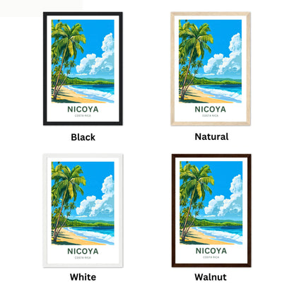 Nicoya Peninsula Travel Poster  - Captivating Green Natures