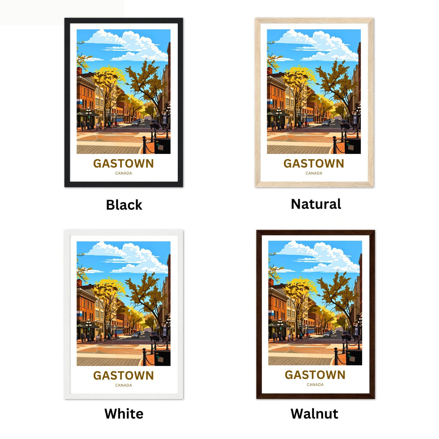 Gastown Travel Poster - City Street