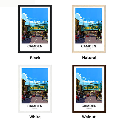 Camden Travel Poster - Market Days