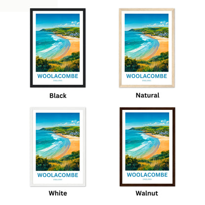 Woolacombe Travel Poster - Devon