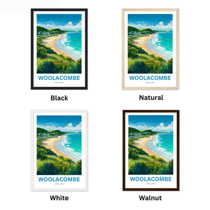 Woolacombe Travel Poster - Charming Village and Shores