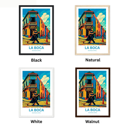 La Boca Travel Poster - Caminito Street