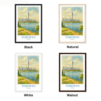 Toronto, Watercolor design poster, Canada Print, Toronto Wall Art