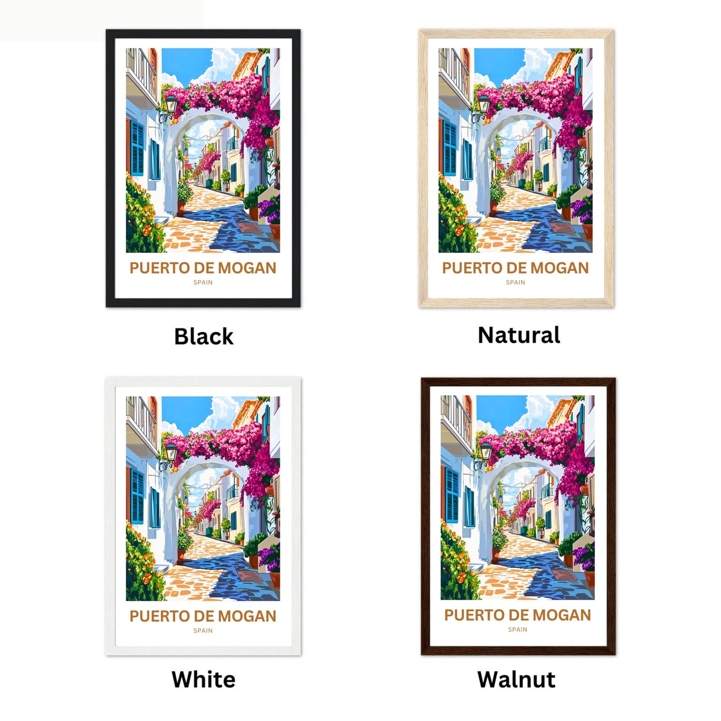 Puerto de Mogán Travel Poster - A Stroll Through Paradise