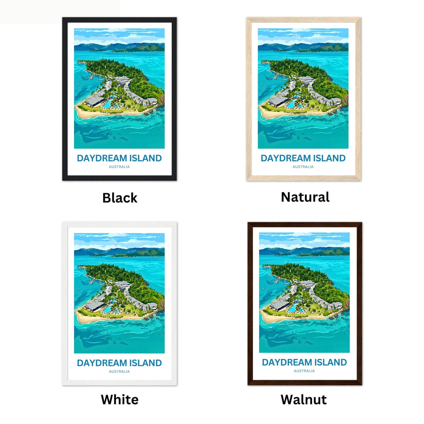Daydream Island Travel Poster - Australia Tropical Island