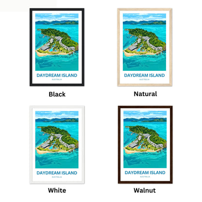 Daydream Island Travel Poster - Australia Tropical Island