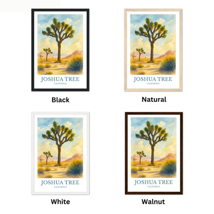 Joshua Tree, Watercolor design poster, California Print, Joshua Tree Wall Art