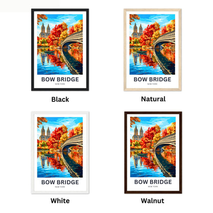 Bow Bridge  Travel Poster - Painted in Seasons