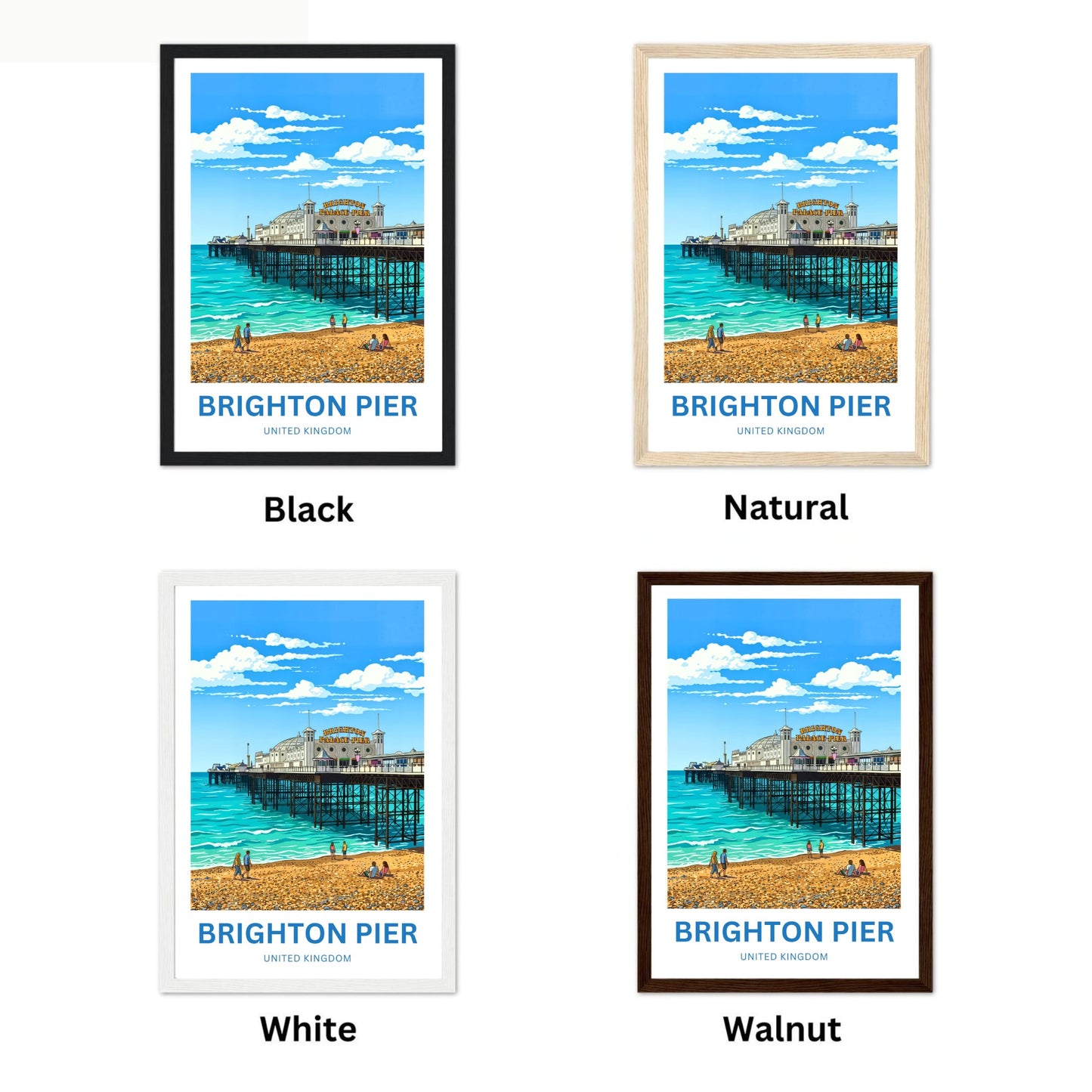 Brighton Pier Travel Poster
