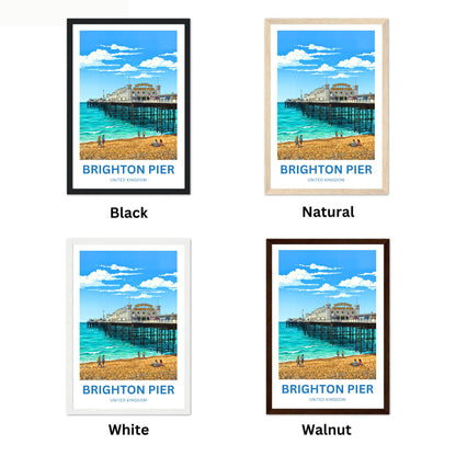Brighton Pier Travel Poster