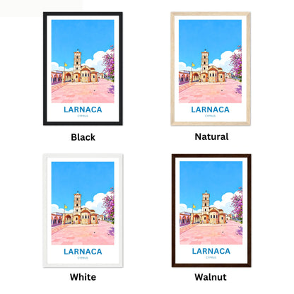 Larnaca Travel Poster - Famous Captivating Church