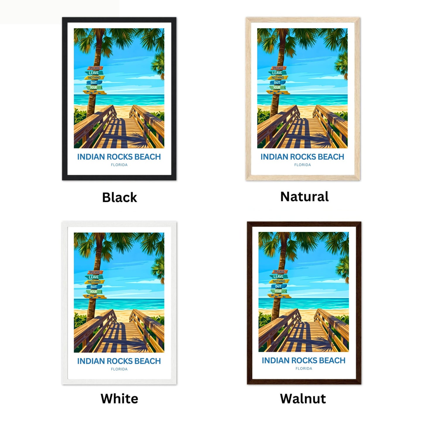 Indian Rocks Beach, Florida Travel Poster - Paradise
