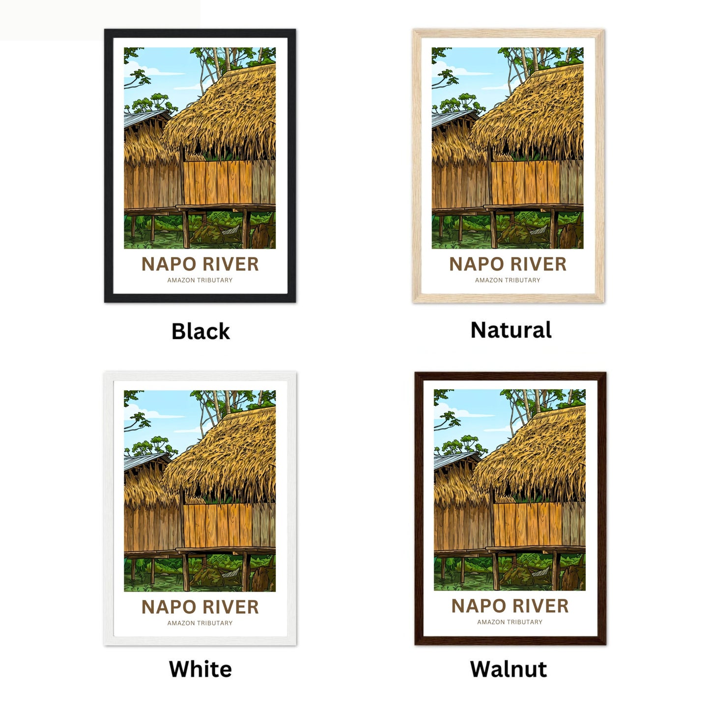 Napo River Travel Poster - Urban Jungle Living