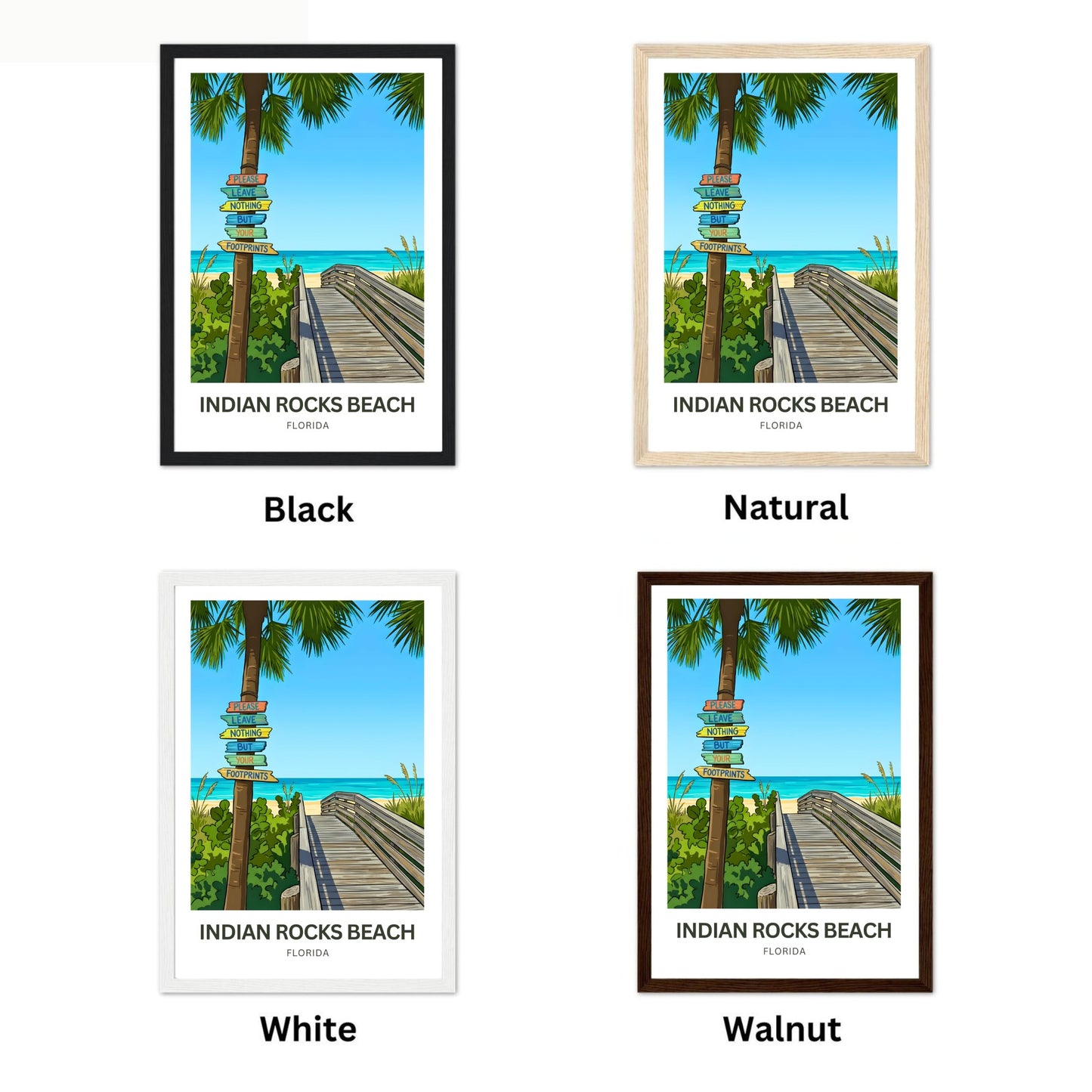 Indian Rocks Beach, Florida Travel Poster - Relaxing View