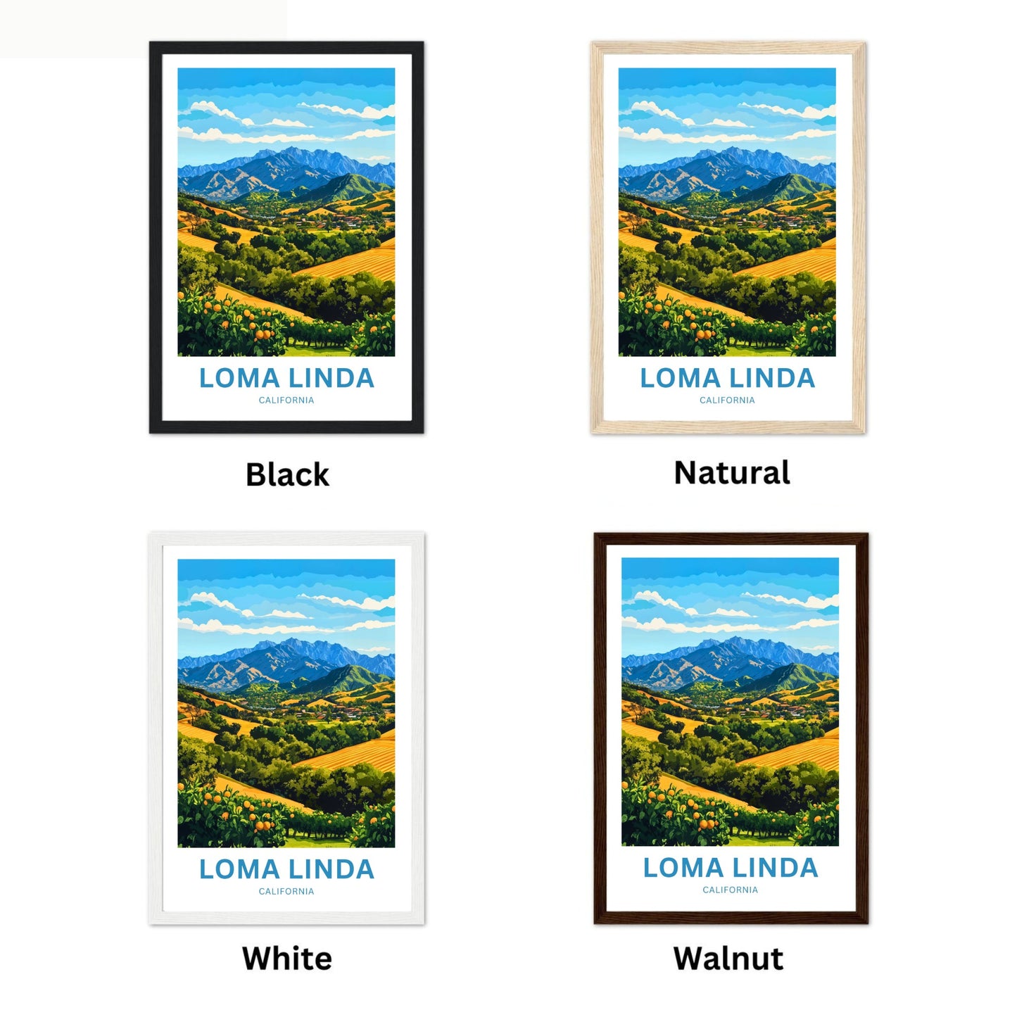 Loma Linda Travel Poster  - Captivating Nature’s Harmony