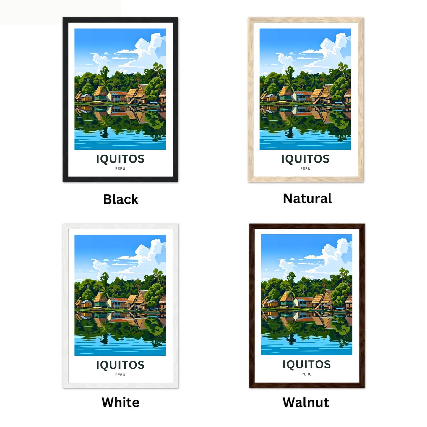 Iquitos Travel Poster - Gateway to the Amazon