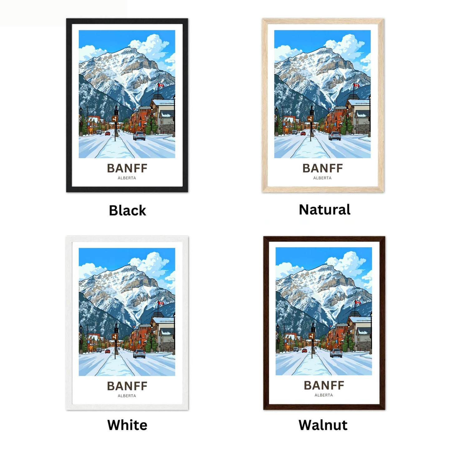 Banff Avenue Travel Poster- Alberta