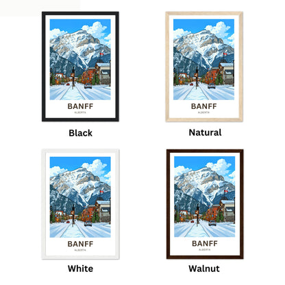 Banff Avenue Travel Poster- Alberta