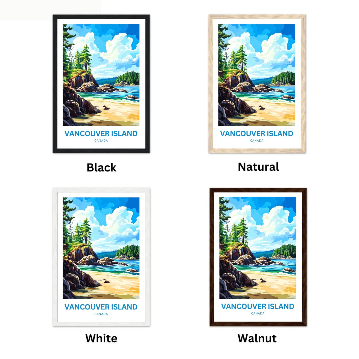 Vancouver Island Travel Poster - Wild Beauty Unfolded
