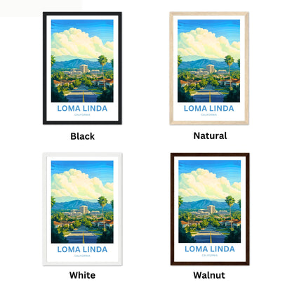 Loma Linda Travel Poster  - Palm City Views