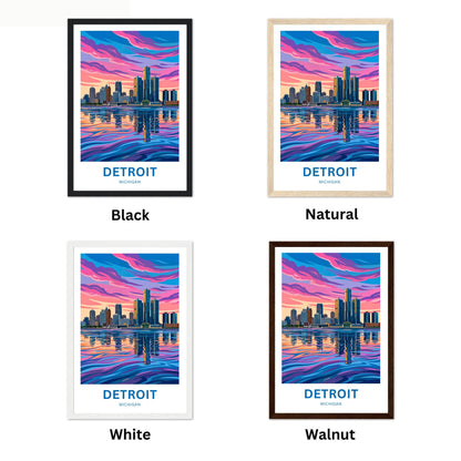 Detroit Travel Poster