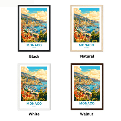 Monaco  Travel Poster - Seaside Splendor