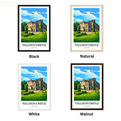 Tulloch Castle Travel Poster - Scottish Highlands