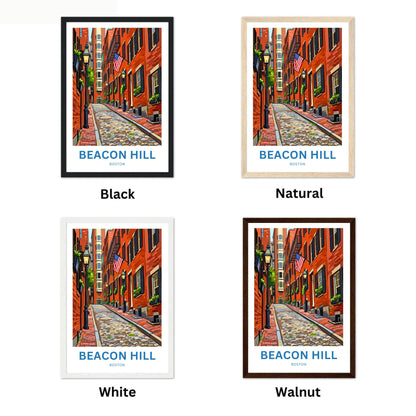 Beacon Hill Travel Poster -  Mesmerizing Street