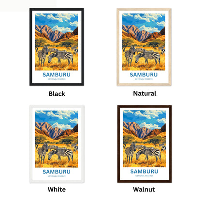 Samburu National Reserve Travel Poster - Untamed Beauty