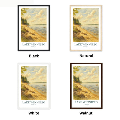 Lake Winnipeg, Watercolor design poster, Canada Print, Lake Winnipeg Wall Art