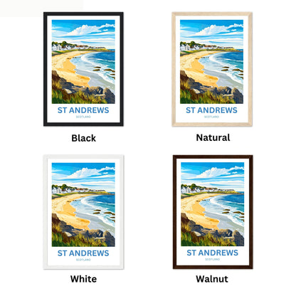 St. Andrews Travel Poster - Captivating Coastal Village