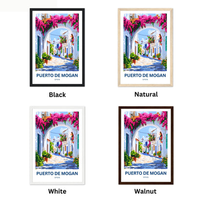 Puerto de Mogán Travel Poster - Blooming Paradise Street