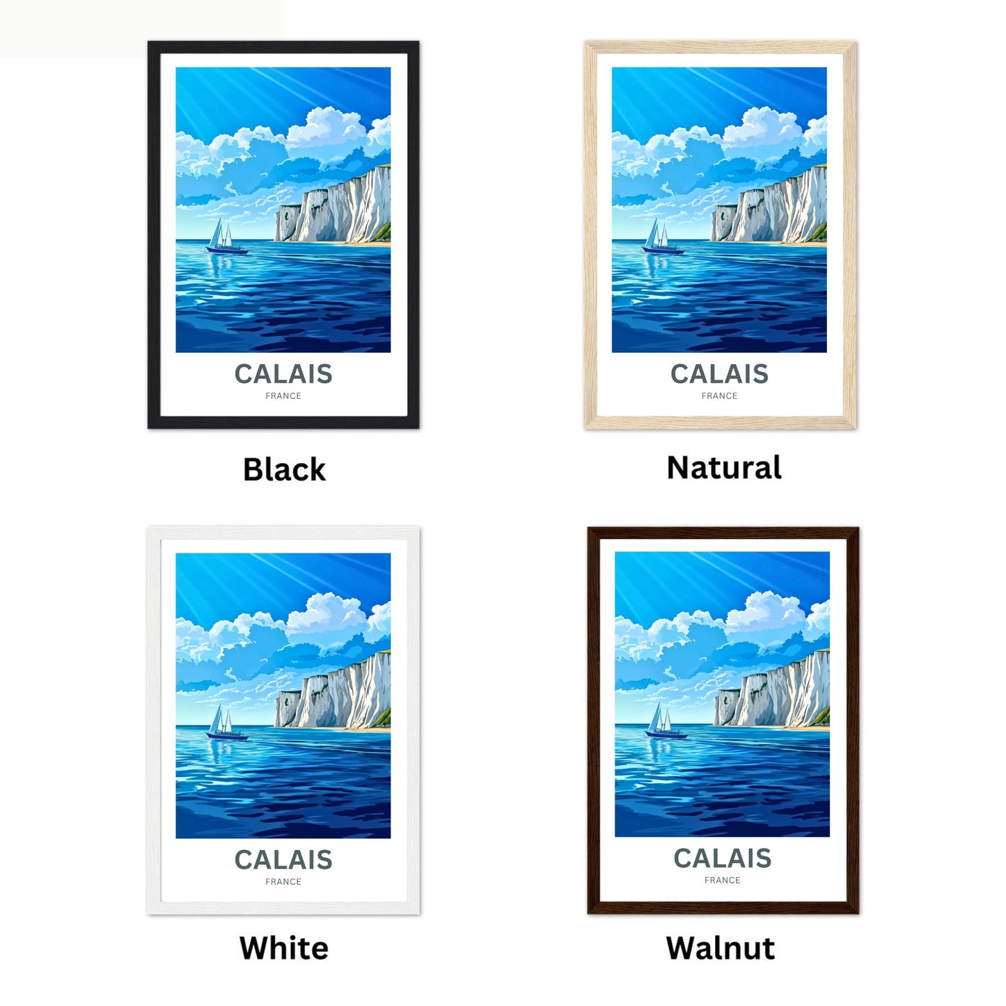 Calais Travel Poster - Coastal Breeze