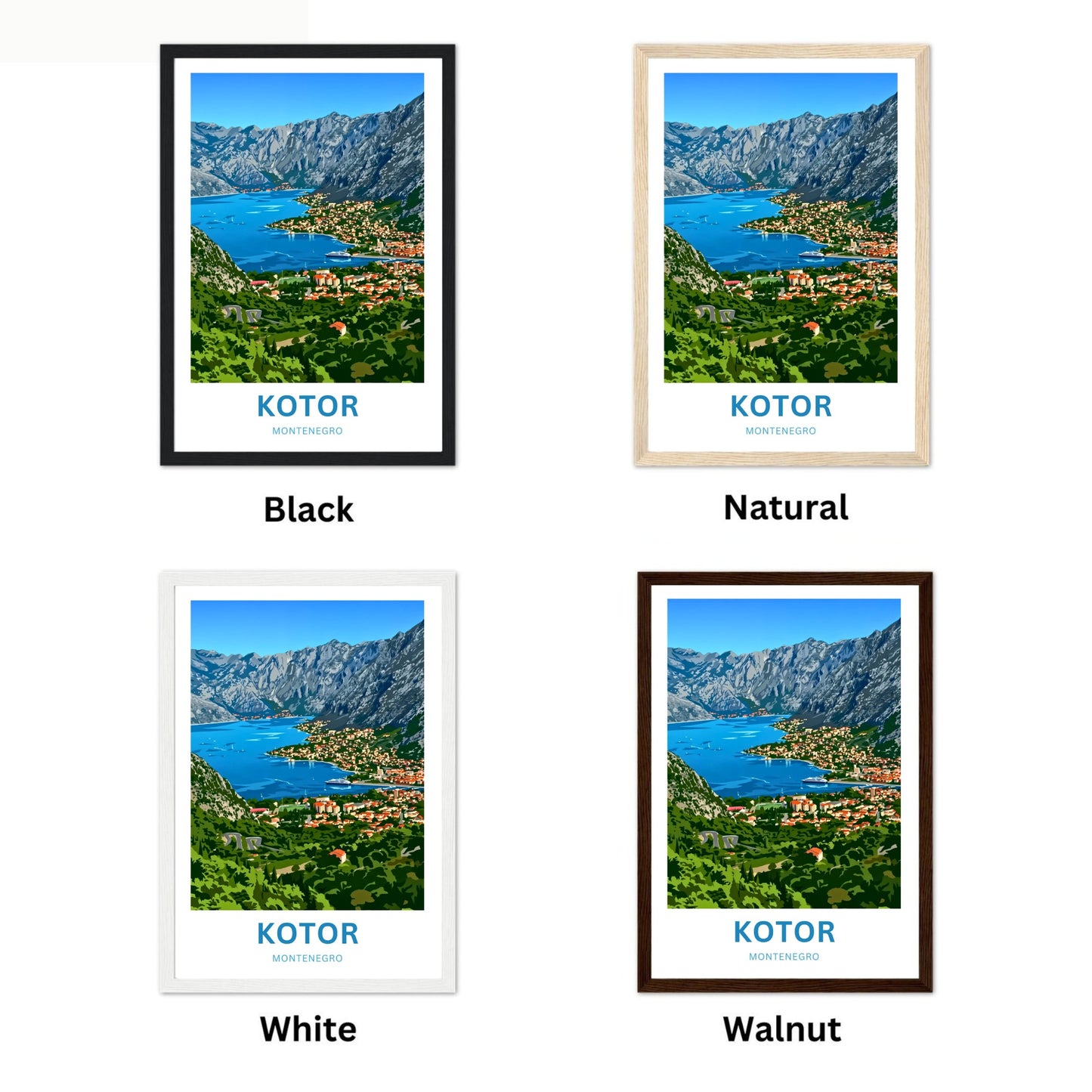 Kotor Travel Poster -   Montenegro