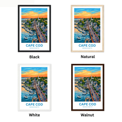 Cape Cod Travel Poster - Timeless Coastal Beauty