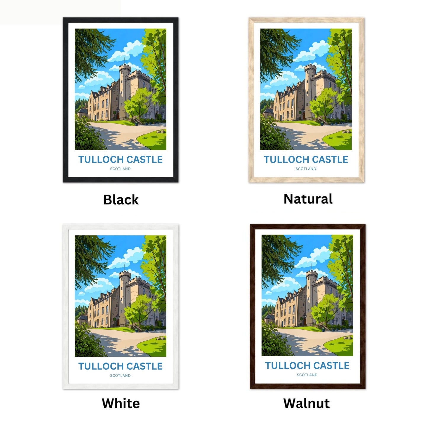 Tulloch Castle Travel Poster - Scotland