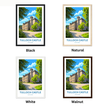 Tulloch Castle Travel Poster - Scotland