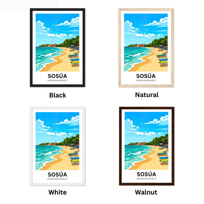 Sosúa Travel Poster- Mesmerizing Shores and Waters