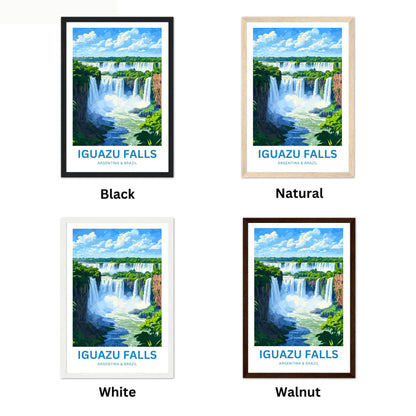 Iguazu Falls Travel Poster - A Symphony of Waterfalls