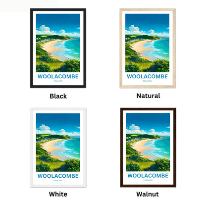 Woolacombe Travel Poster - Beachfront Bliss